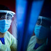 student in lab