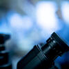microscope in lab