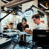 students working in the IDEAS Hub